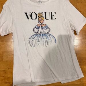 White Graphic Women's Top